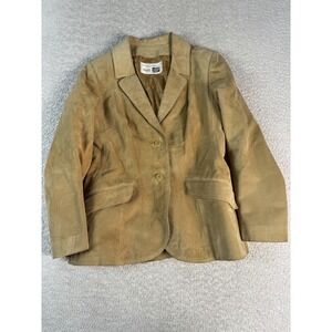 Vintage Sears The Fashion Place Blazer Womens 54 Suede Pigskin Leather Jacket 90